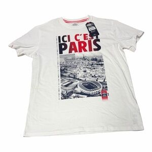 NWT  Paris Saint-Germain fan t-shirt "Ici C'est Paris" text large
